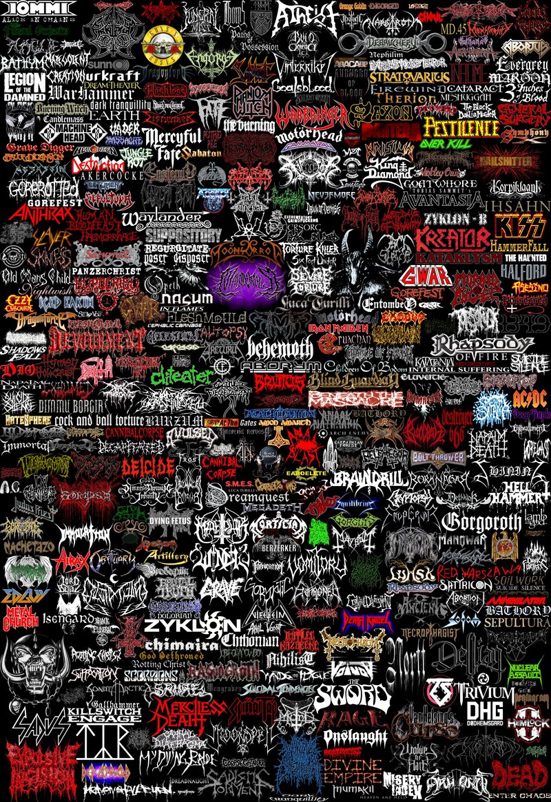 Uitgelezene Metal bands logos | Band logos - Rock band logos, metal bands IW-03