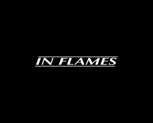 in flames band logo